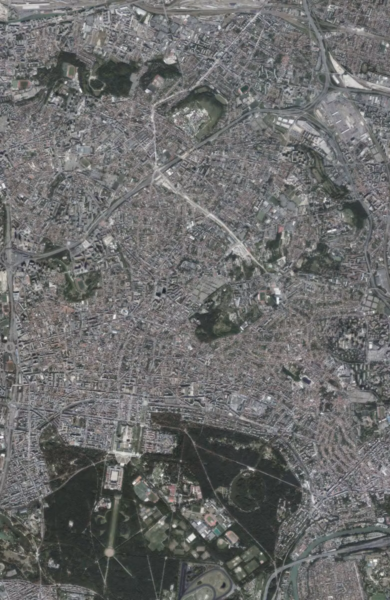 Montreuil aujourd'hui, le territoire vu du ciel