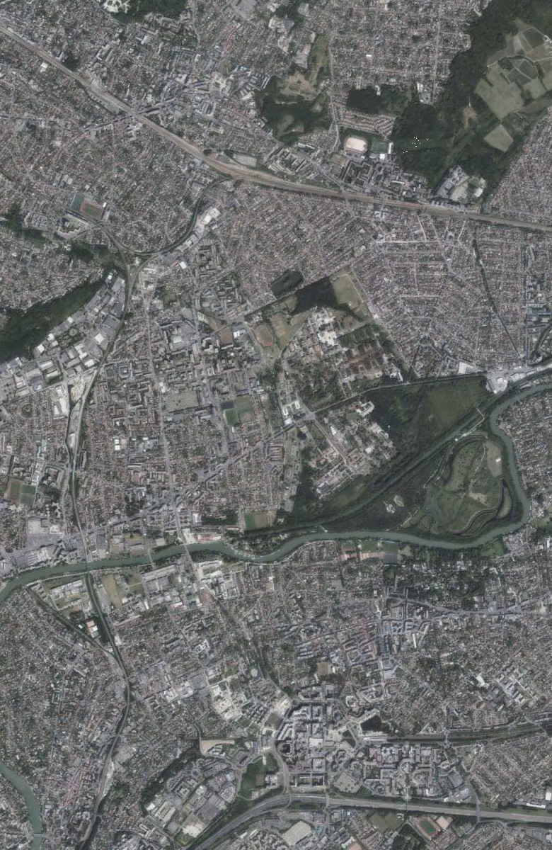 Neuilly-sur-Marne aujourd'hui, le territoire vu du ciel