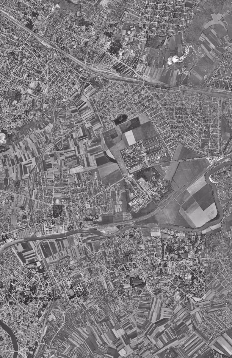 Neuilly-sur-Marne en 1949, le territoire vu du ciel, au même cadrage