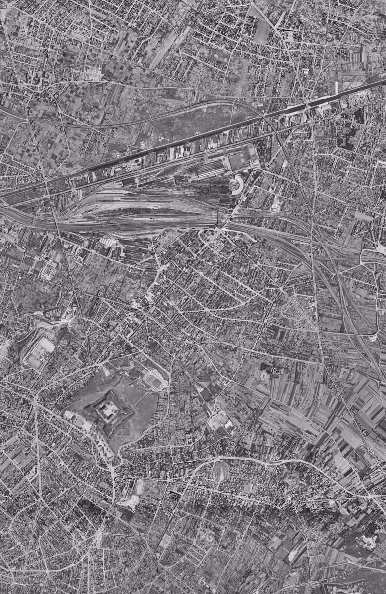 Noisy-le-Sec en 1949, le territoire vu du ciel, au même cadrage