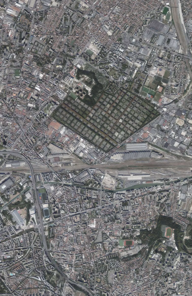 Pantin aujourd'hui, le territoire vu du ciel