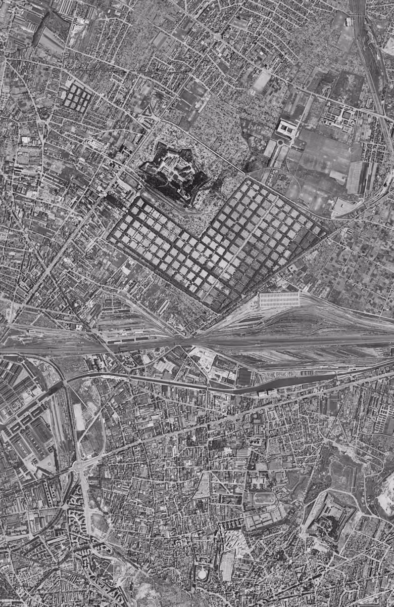 Pantin en 1949, le territoire vu du ciel, au même cadrage