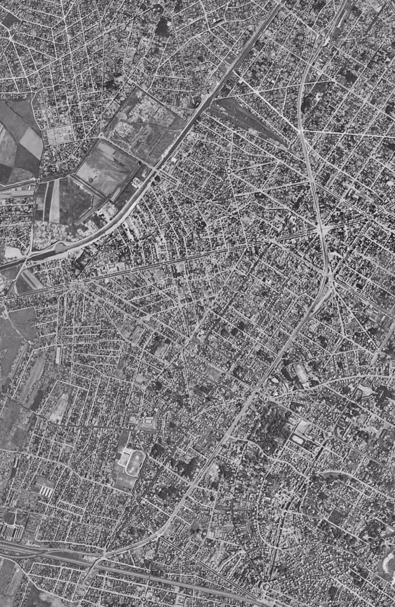 Les Pavillons-sous-Bois en 1949, le territoire vu du ciel, au même cadrage