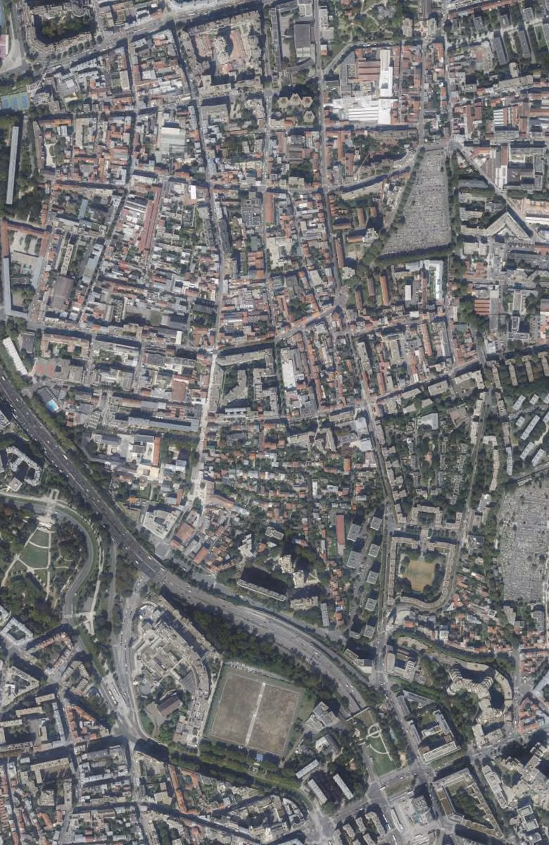Le Pré-Saint-Gervais aujourd'hui, le territoire vu du ciel