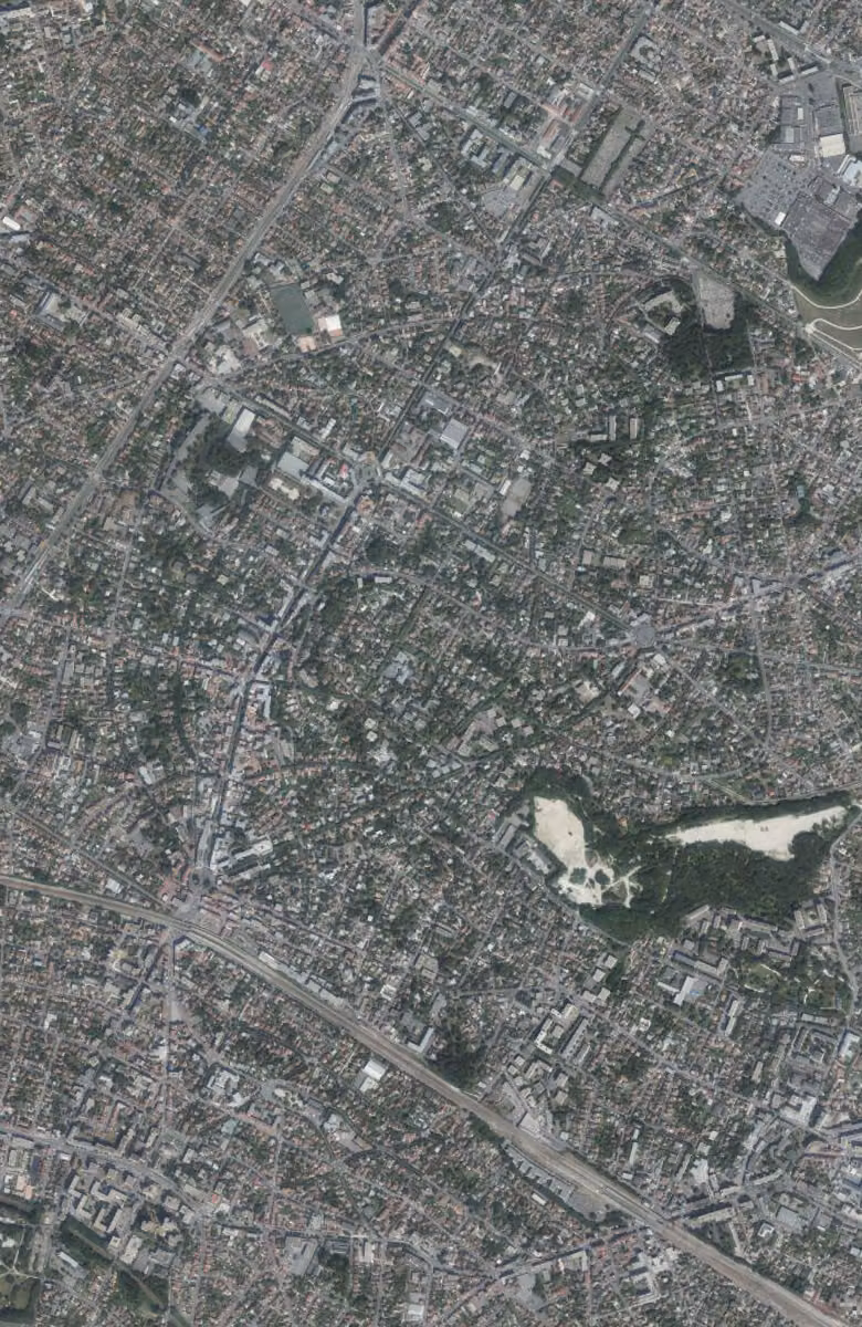 Le Raincy aujourd'hui, le territoire vu du ciel