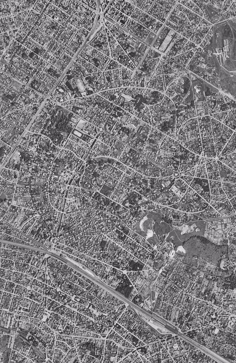 Le Raincy en 1949, le territoire vu du ciel, au même cadrage