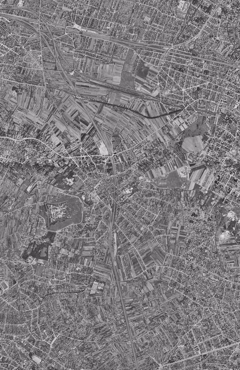 Rosny-sous-Bois en 1949, le territoire vu du ciel, au même cadrage