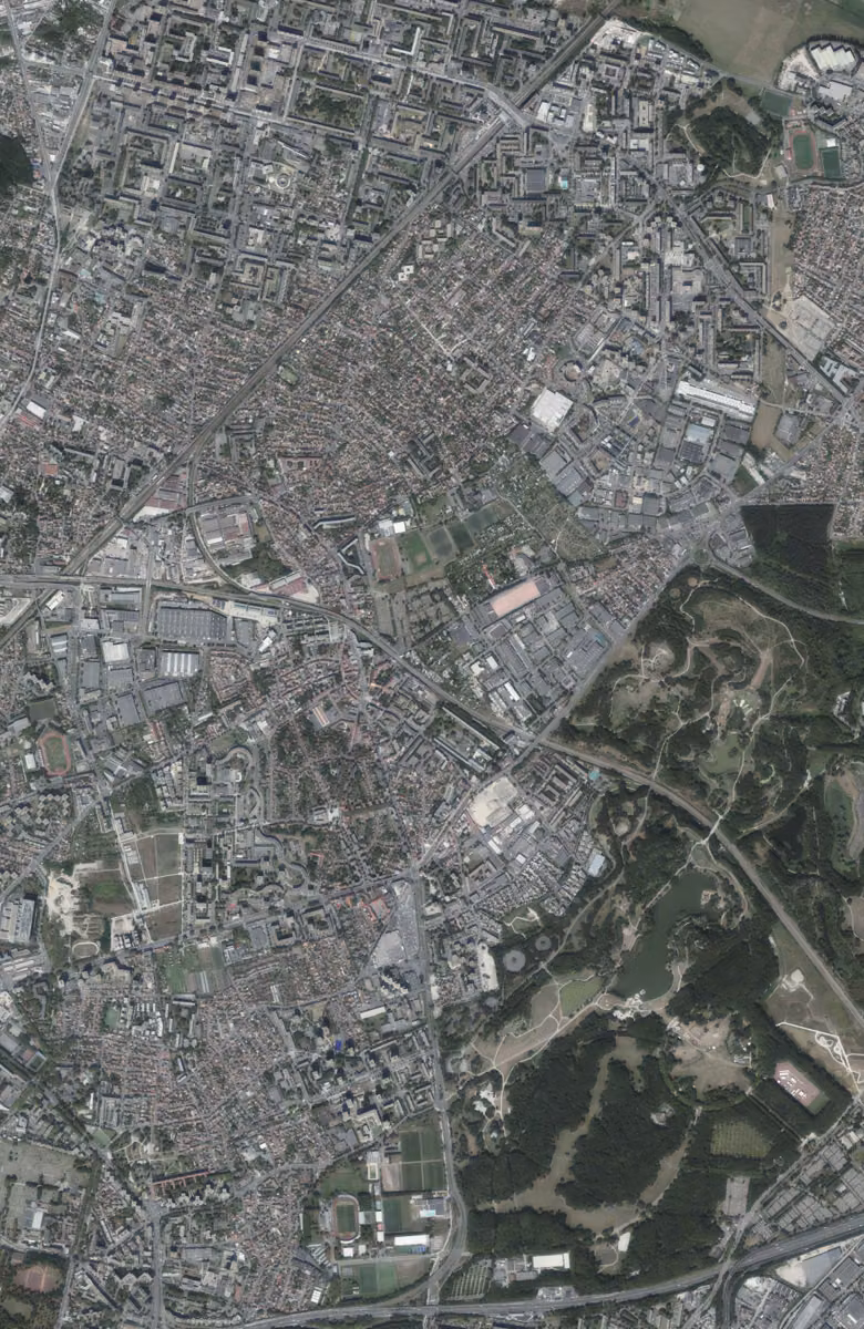Stains aujourd'hui, le territoire vu du ciel