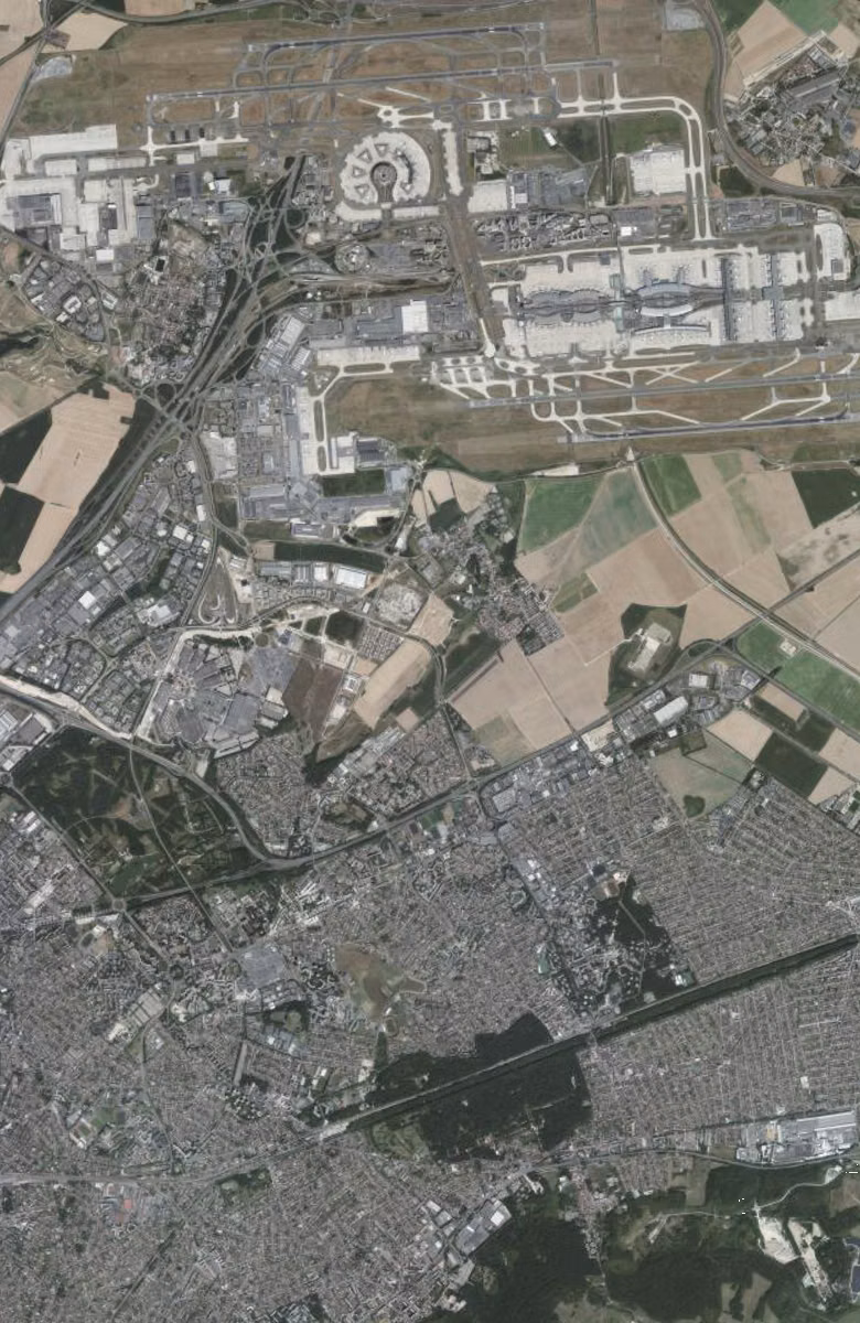 Tremblay-en-France aujourd'hui, le territoire vu du ciel