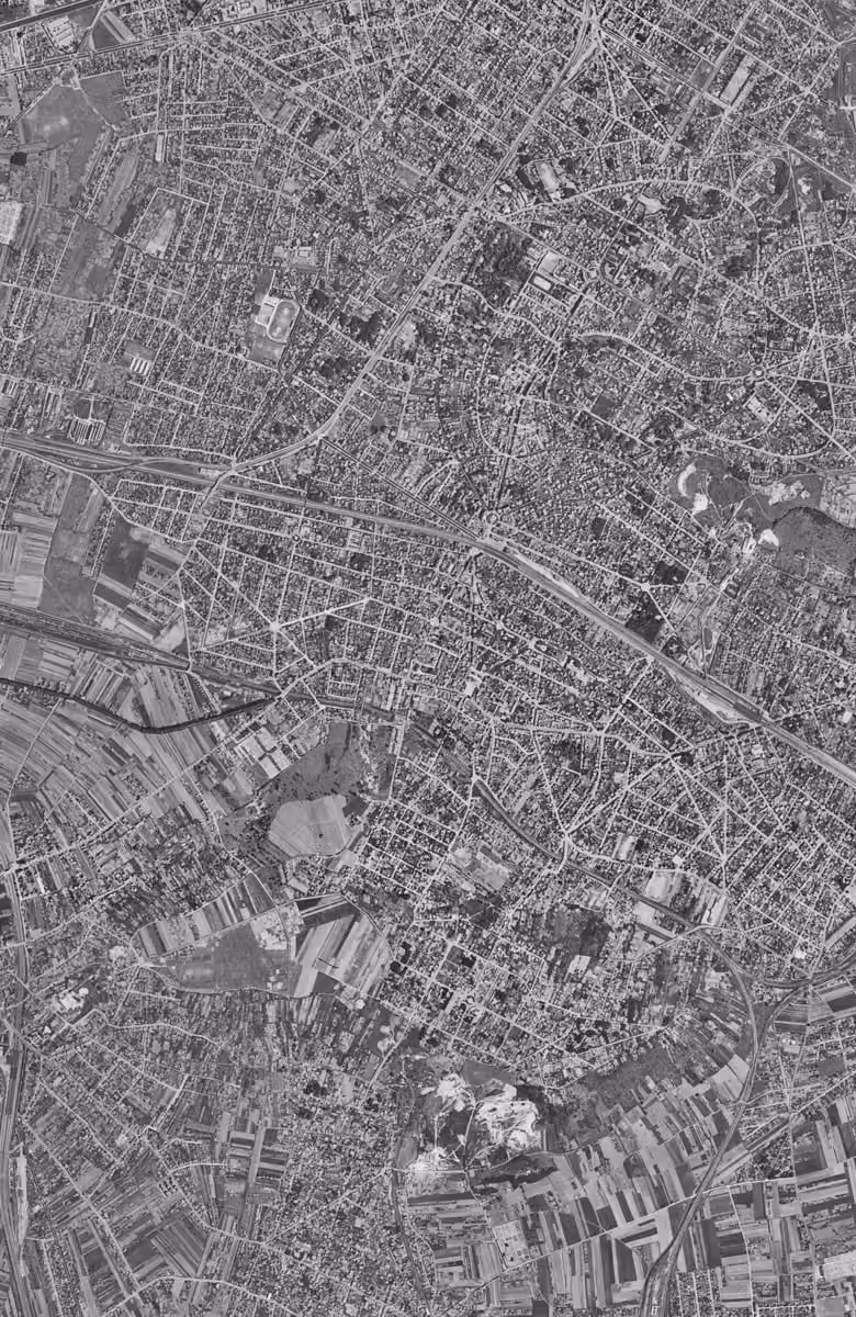 Villemomble en 1949, le territoire vu du ciel, au même cadrage
