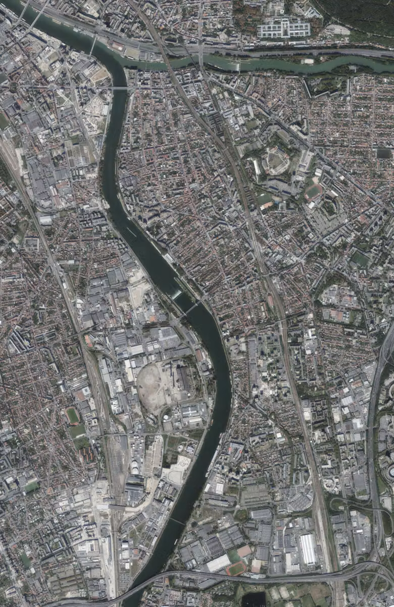 Alfortville aujourd'hui, le territoire vu du ciel