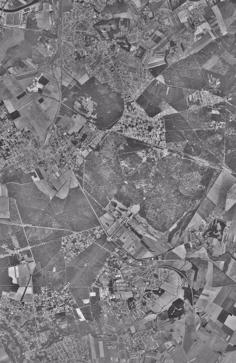 Boissy-Saint-Léger en 1949, le territoire vu du ciel, au même cadrage