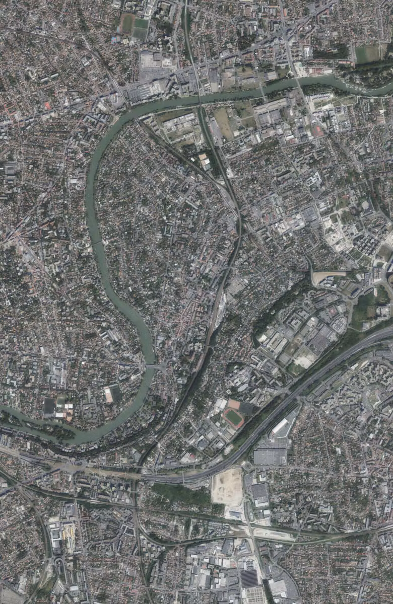 Bry-sur-Marne aujourd'hui, le territoire vu du ciel