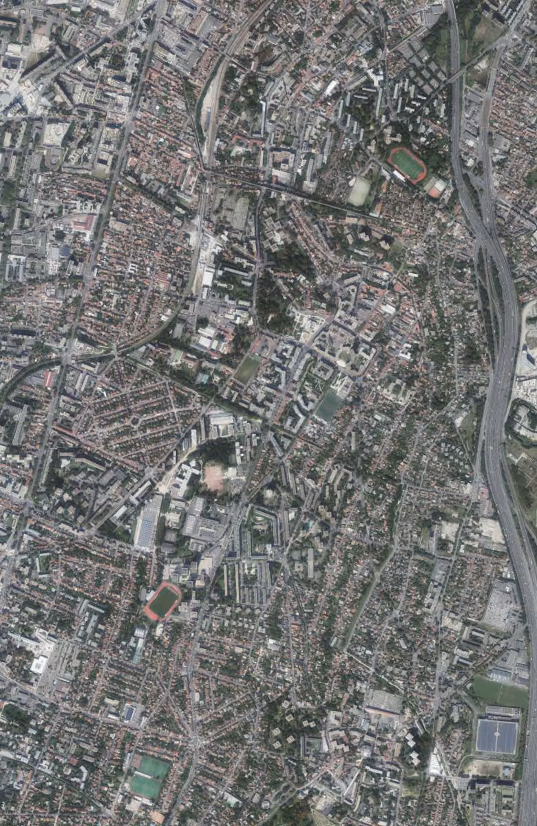 Cachan aujourd'hui, le territoire vu du ciel