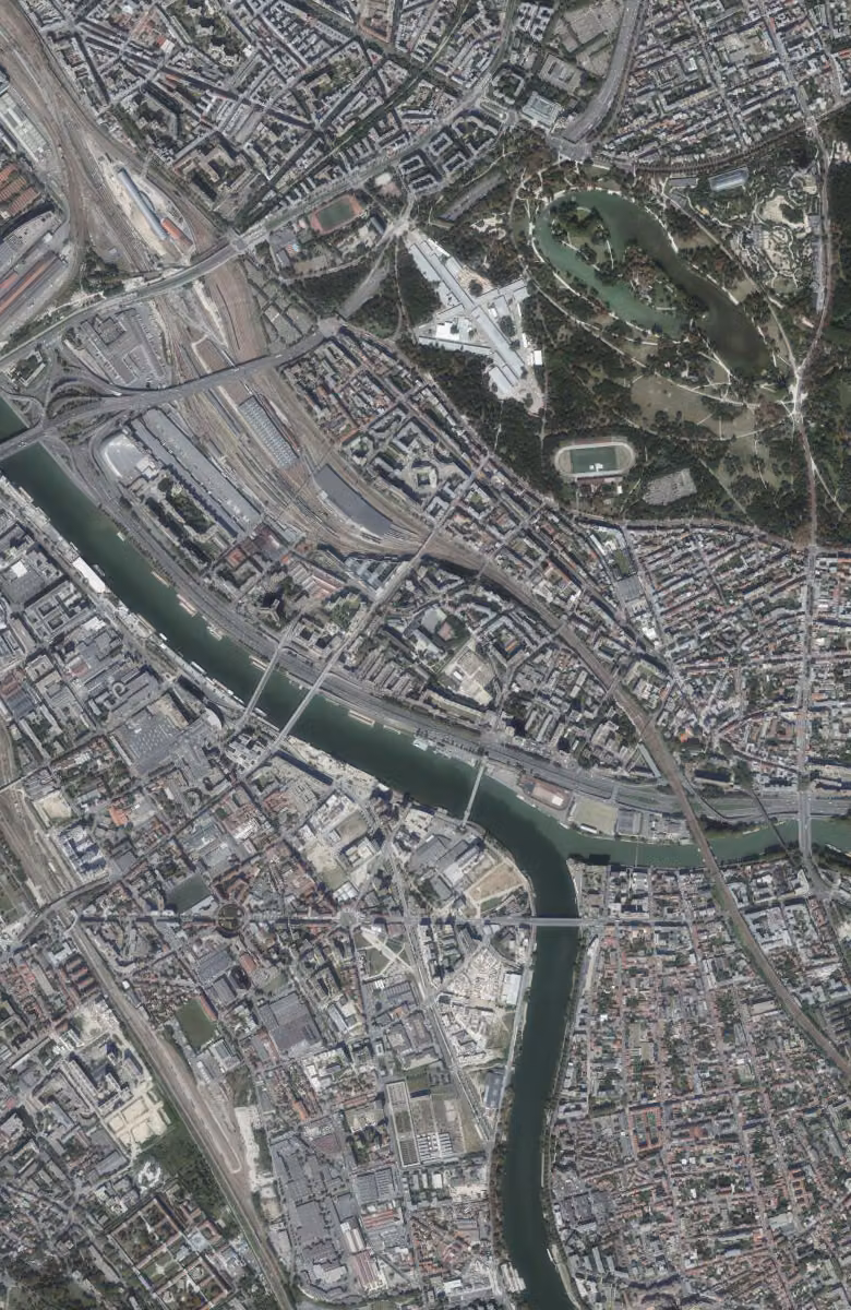Charenton-le-Pont aujourd'hui, le territoire vu du ciel