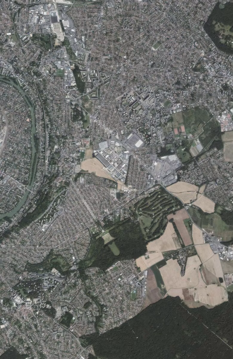 Chennevières-sur-Marne aujourd'hui, le territoire vu du ciel
