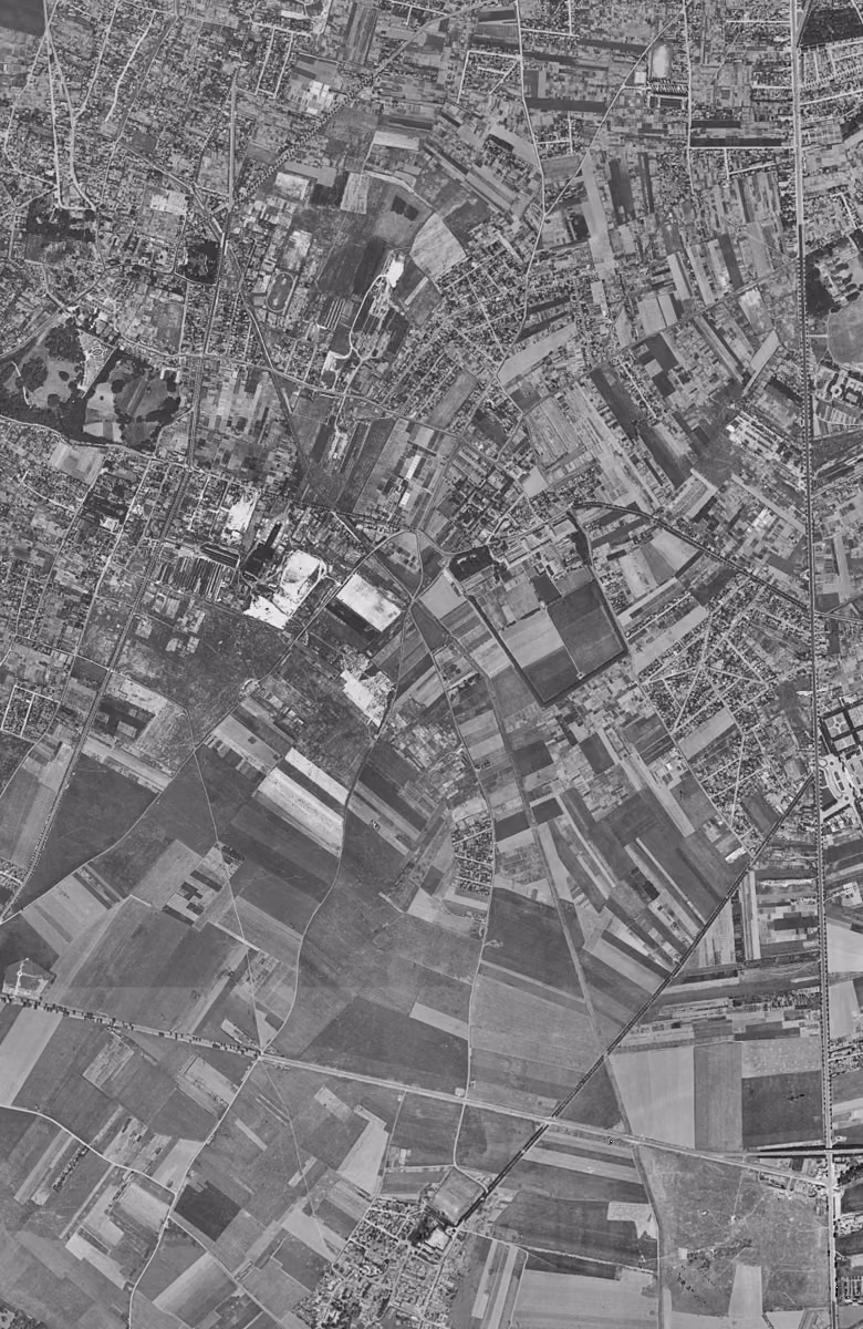 Chevilly-Larue en 1949, le territoire vu du ciel, au même cadrage