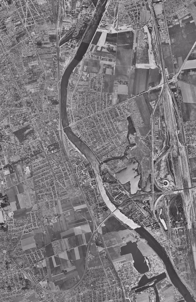 Choisy-le-Roi en 1949, le territoire vu du ciel, au même cadrage