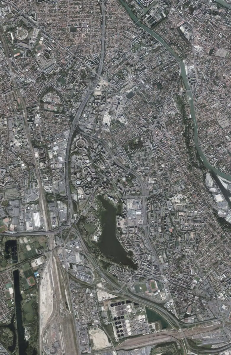 Créteil aujourd'hui, le territoire vu du ciel