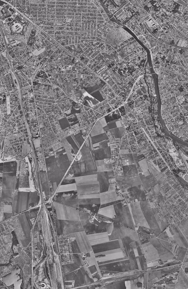 Créteil en 1949, le territoire vu du ciel, au même cadrage
