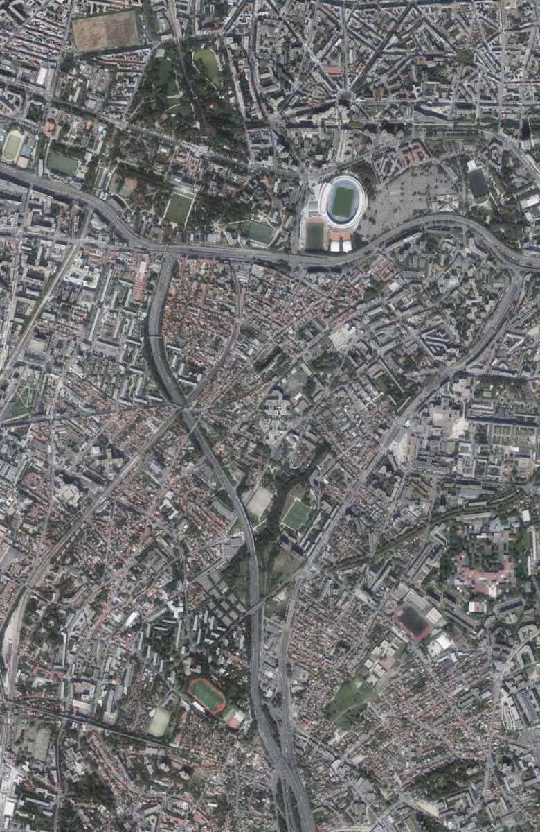 Gentilly aujourd'hui, le territoire vu du ciel
