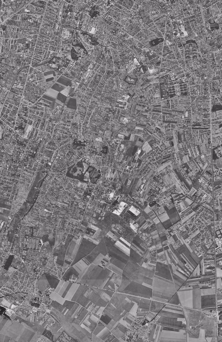 L'Haÿ-les-Roses en 1949, le territoire vu du ciel, au même cadrage