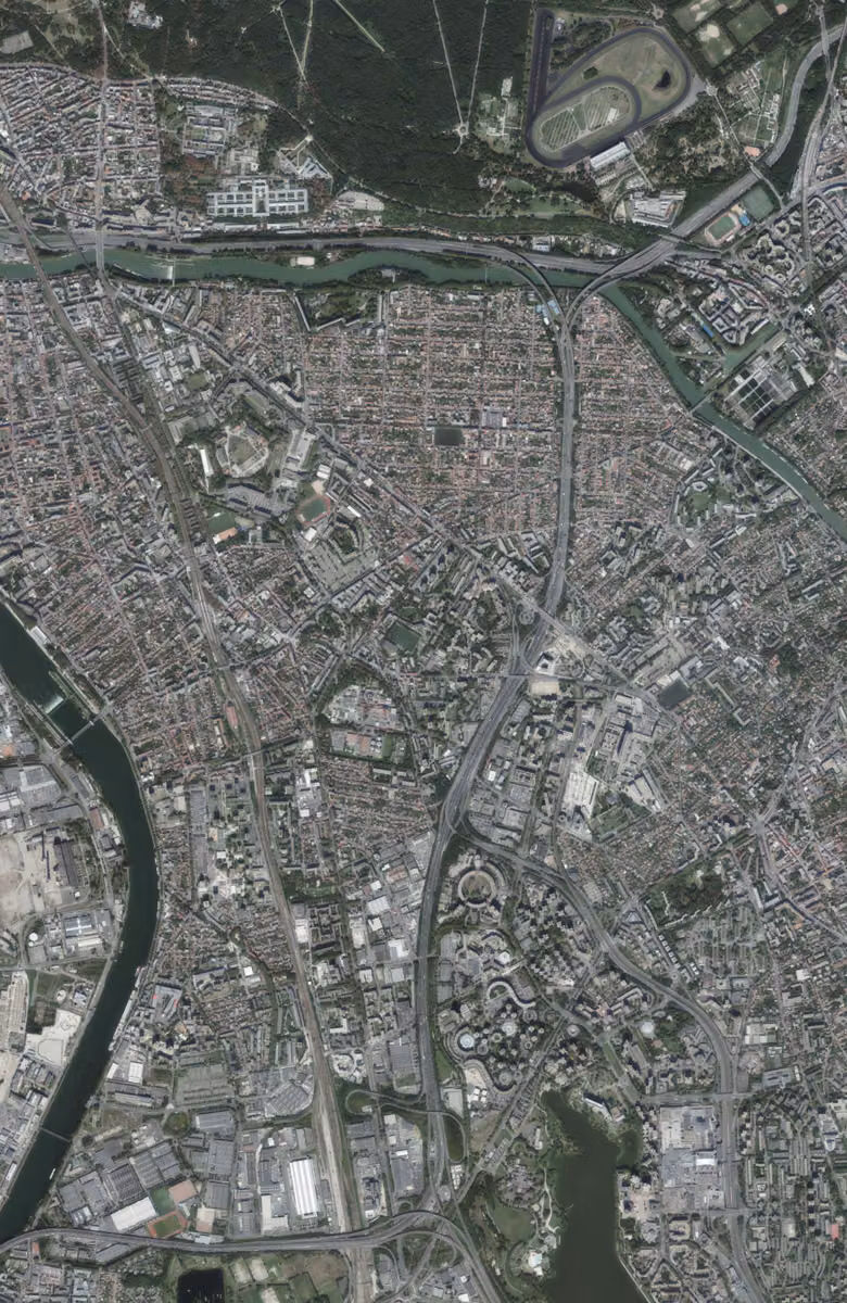 Maisons-Alfort aujourd'hui, le territoire vu du ciel