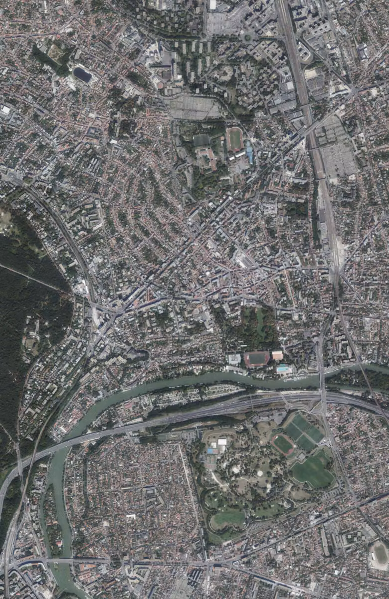 Nogent-sur-Marne aujourd'hui, le territoire vu du ciel