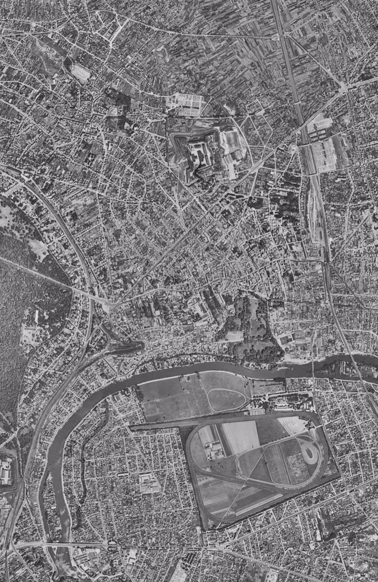 Nogent-sur-Marne en 1949, le territoire vu du ciel, au même cadrage