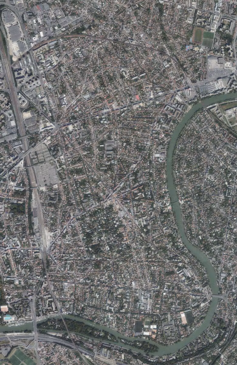 Le Perreux-sur-Marne aujourd'hui, le territoire vu du ciel