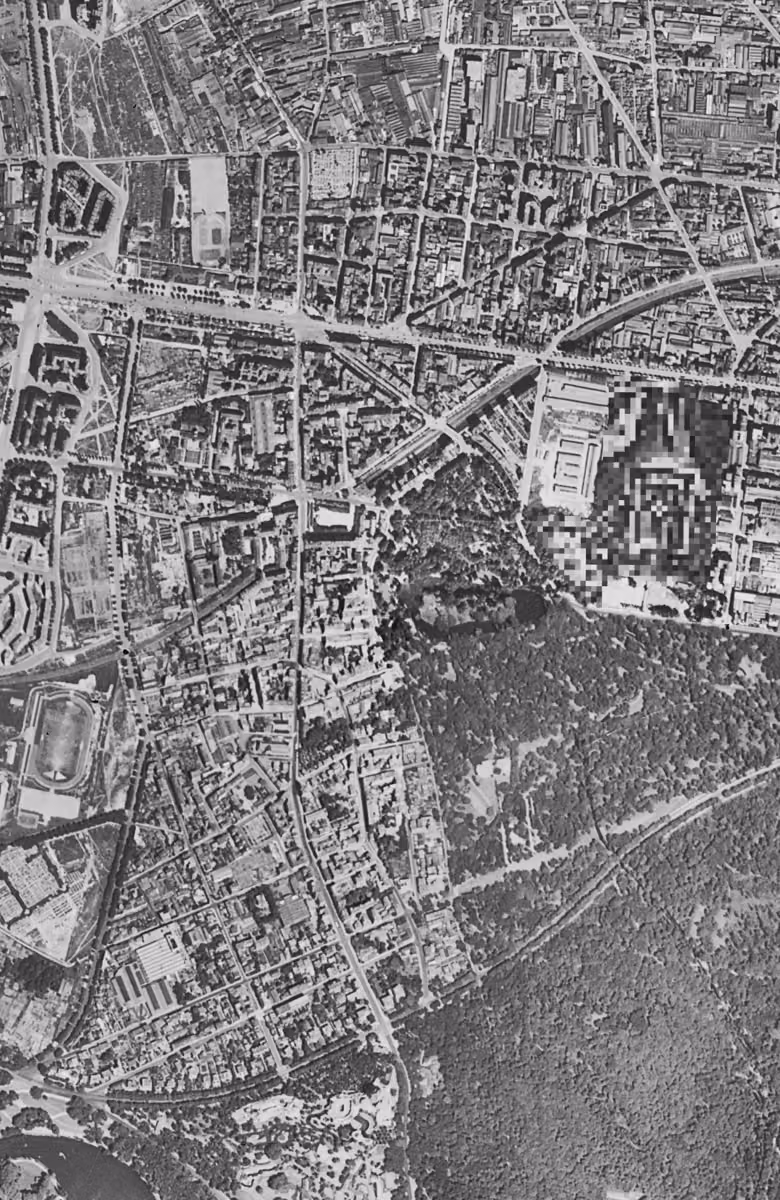 Saint-Mandé en 1949, le territoire vu du ciel, au même cadrage