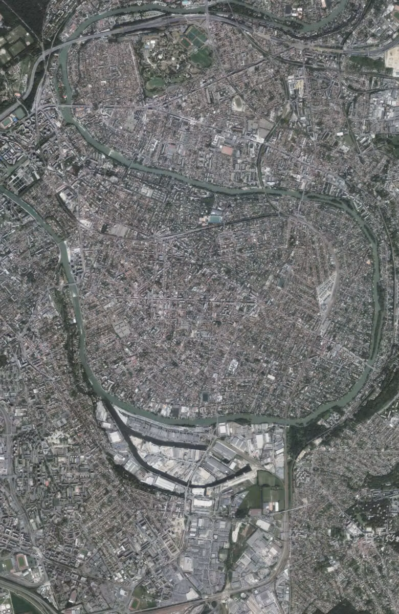 Saint-Maur-des-Fossés aujourd'hui, le territoire vu du ciel