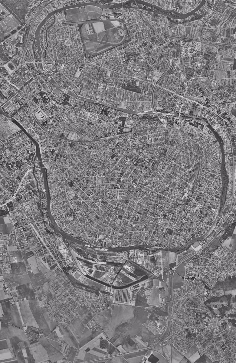 Saint-Maur-des-Fossés en 1949, le territoire vu du ciel, au même cadrage