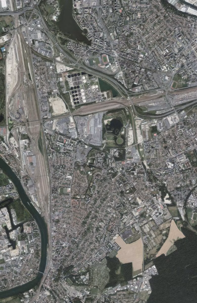 Valenton aujourd'hui, le territoire vu du ciel