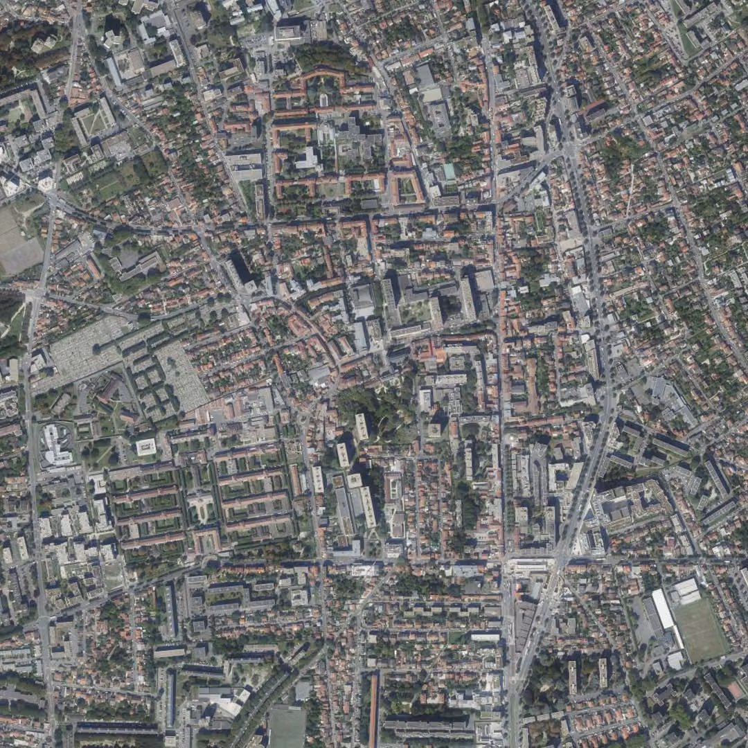 Villejuif aujourd'hui, le centre vu du ciel