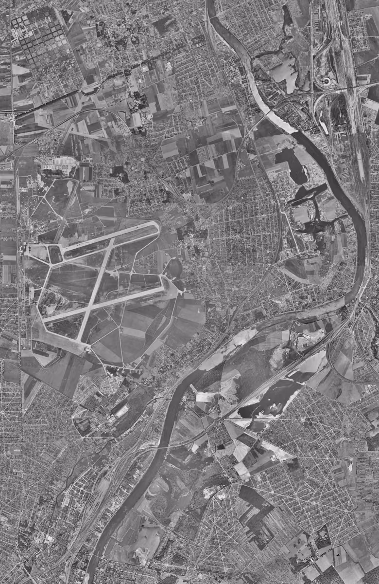 Villeneuve-le-Roi en 1949, le territoire vu du ciel, au même cadrage
