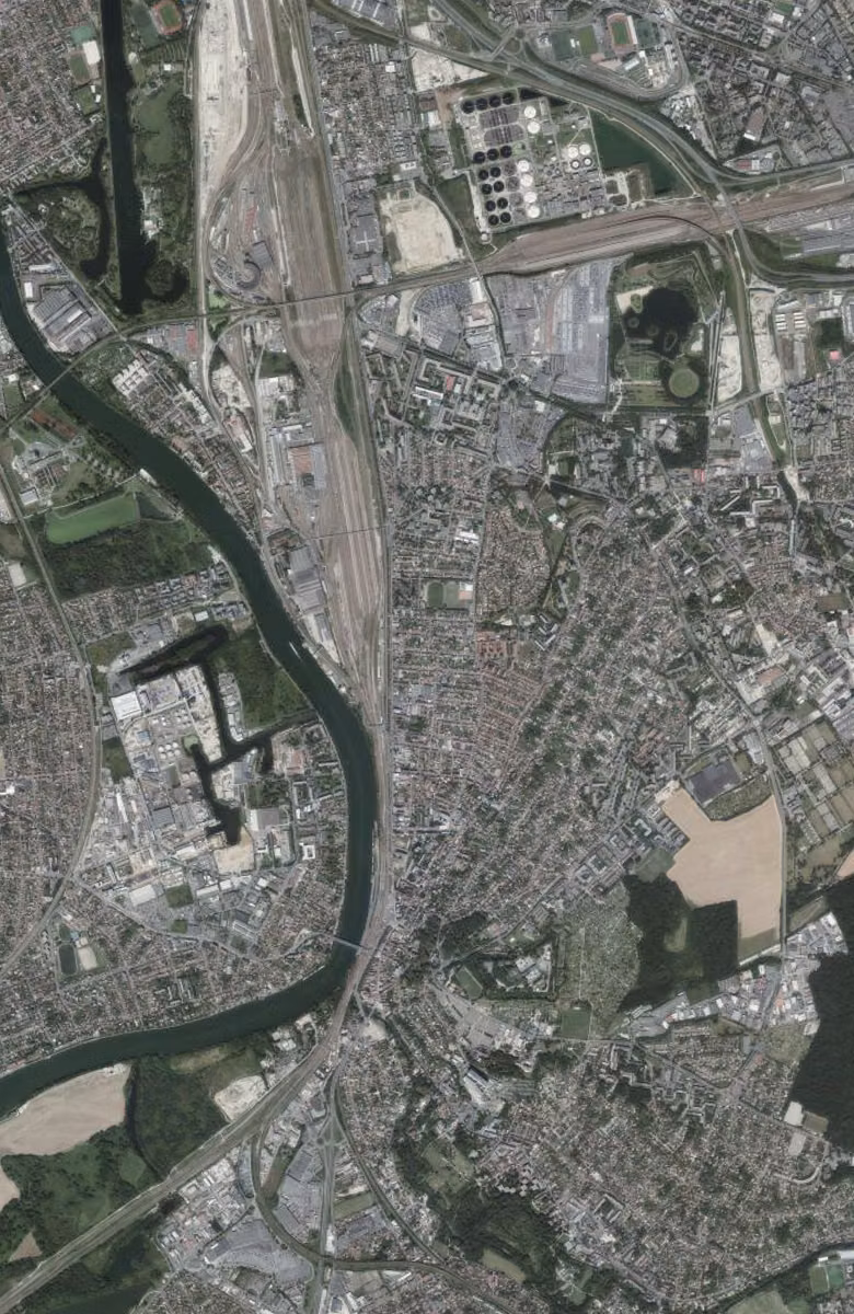 Villeneuve-Saint-Georges aujourd'hui, le territoire vu du ciel