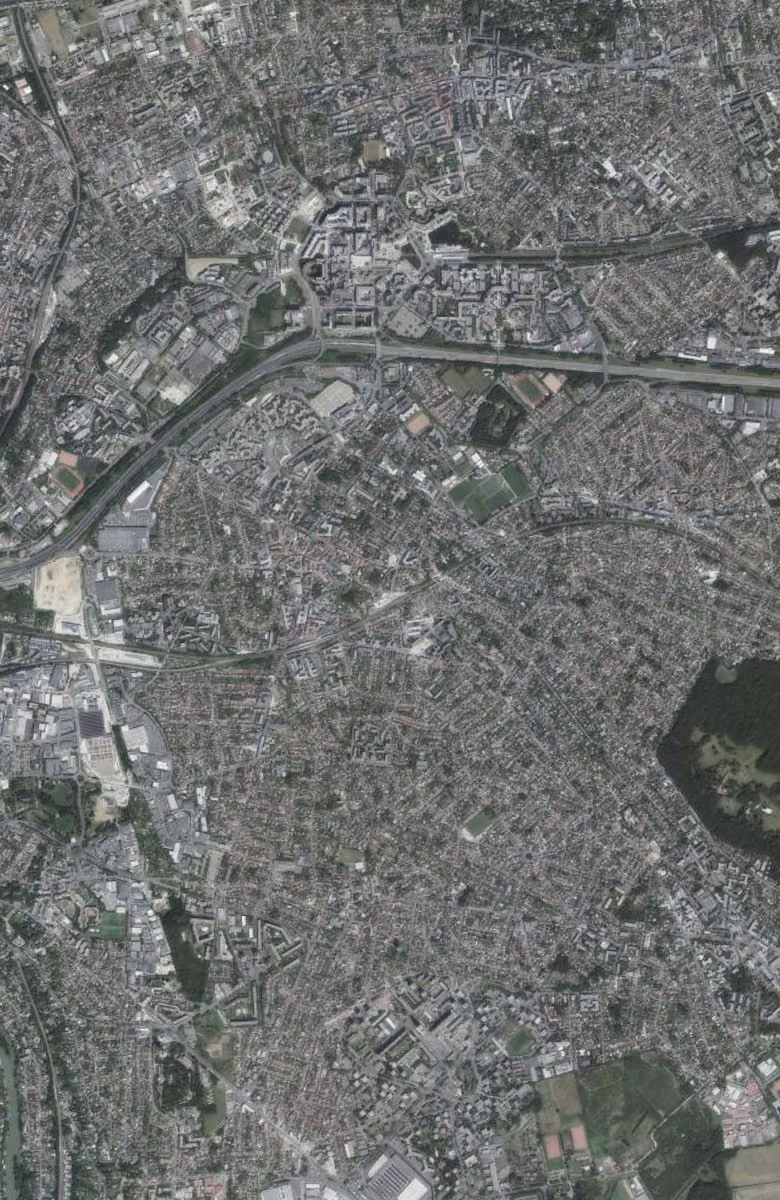 Villiers-sur-Marne aujourd'hui, le territoire vu du ciel