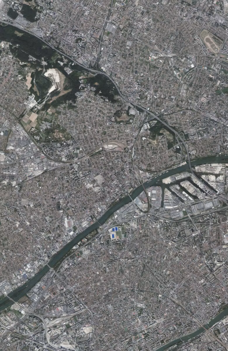 Argenteuil aujourd'hui, le territoire vu du ciel