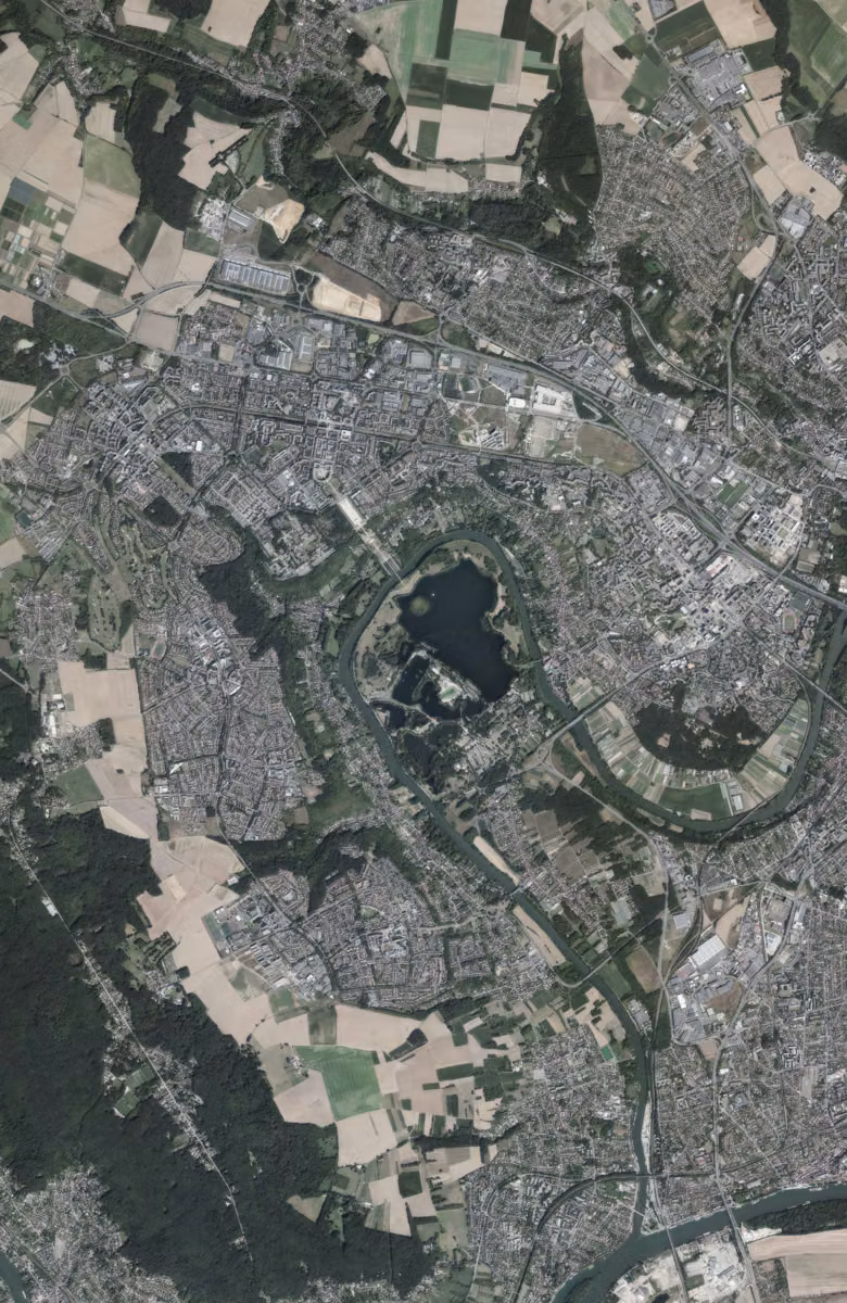 Cergy aujourd'hui, le territoire vu du ciel