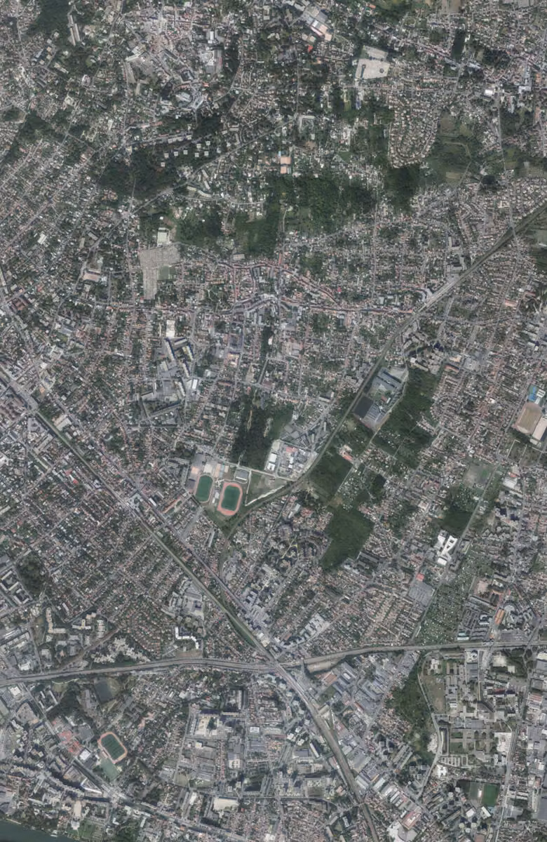 Deuil-la-Barre aujourd'hui, le territoire vu du ciel