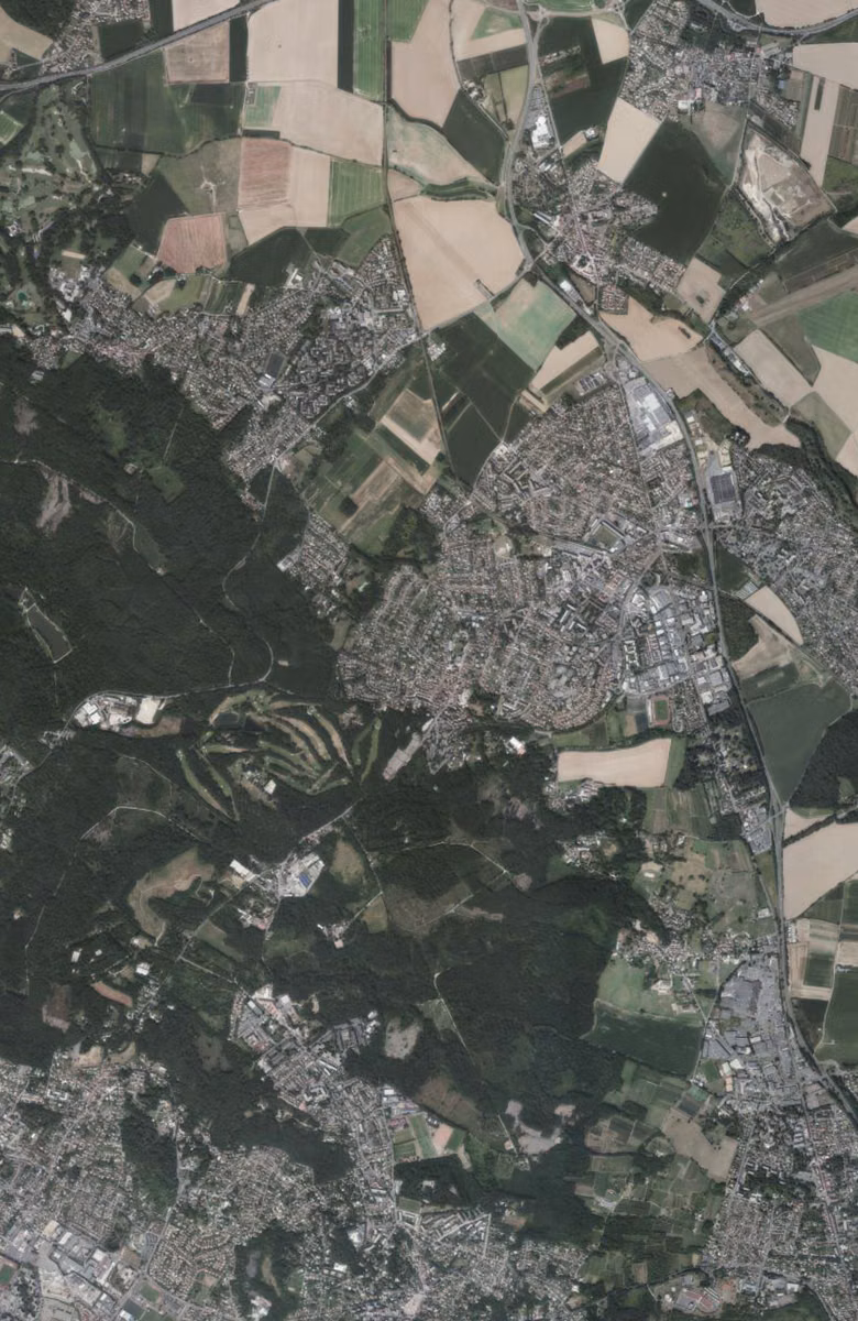 Domont aujourd'hui, le territoire vu du ciel