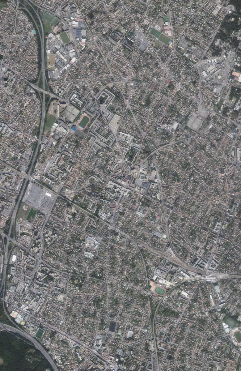 Ermont aujourd'hui, le territoire vu du ciel