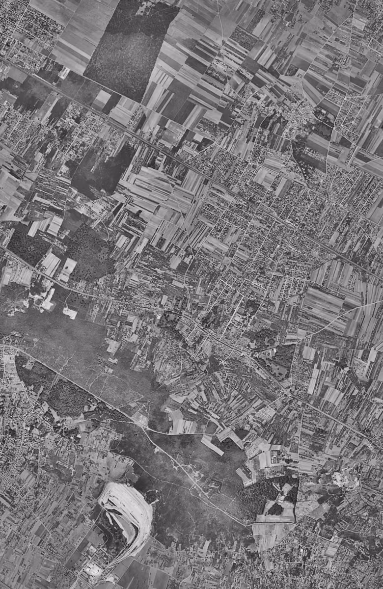 Franconville en 1949, le territoire vu du ciel, au même cadrage
