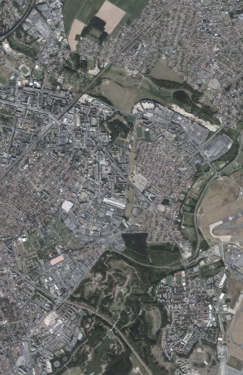 Garges-lès-Gonesse aujourd'hui, le territoire vu du ciel