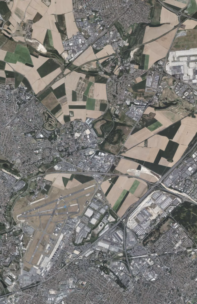 Gonesse aujourd'hui, le territoire vu du ciel