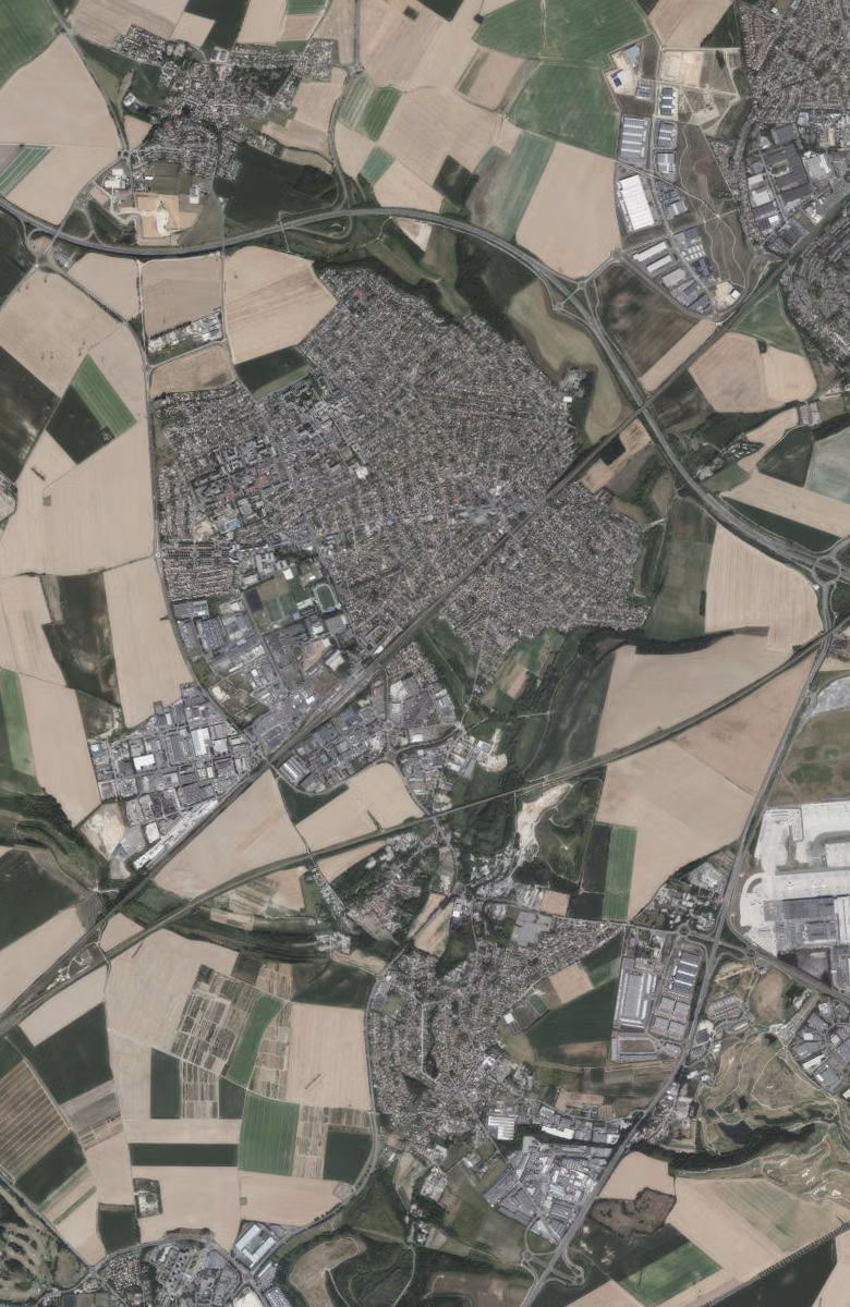 Goussainville aujourd'hui, le territoire vu du ciel