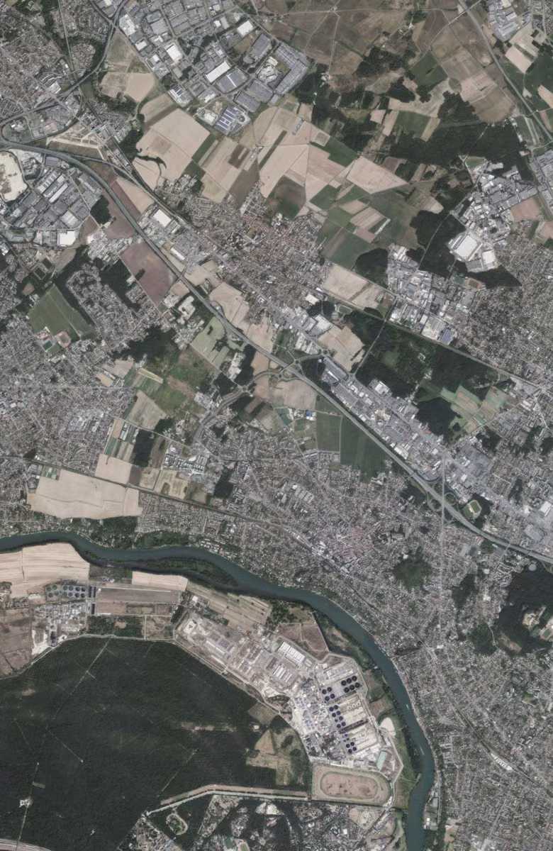 Herblay-sur-Seine aujourd'hui, le territoire vu du ciel