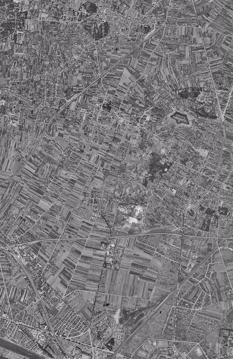 Montmagny en 1949, le territoire vu du ciel, au même cadrage