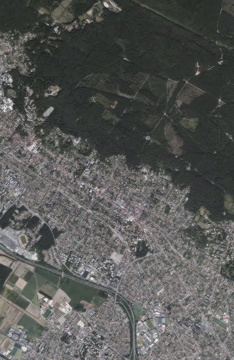 Saint-Leu-la-Forêt aujourd'hui, le territoire vu du ciel